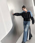 Collarless Zip Jacket